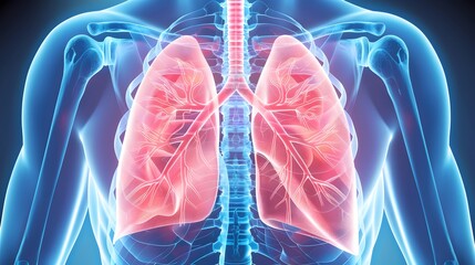 illustration of the lungs