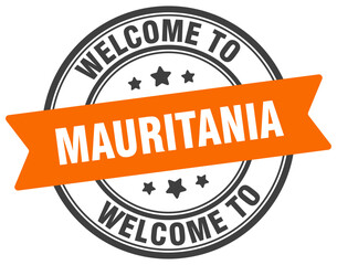 Welcome to Mauritania stamp. Mauritania round sign