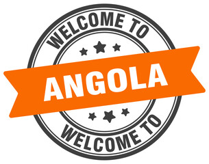 Welcome to Angola stamp. Angola round sign