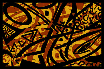 Abstract pattern. Illustration for printing on wall decorations. For use in graphics.