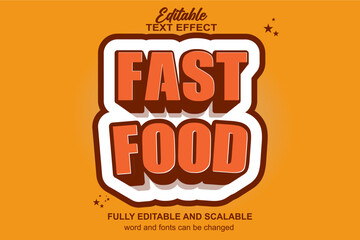 FAST FOOD EDITABLE TEXT EFFECT VECTOR FILE