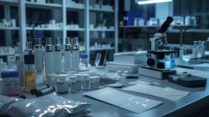 CuttingEdge Forensic Science Lab DNA Sequencers Microscopes and Evidence Bags for Professional Analysis and Investigation