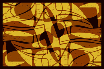 Abstract pattern. Illustration for printing on wall decorations. For use in graphics.