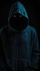 person in the dark
