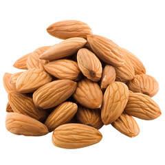Fototapeta premium Almonds Cutout with Pure Transparency