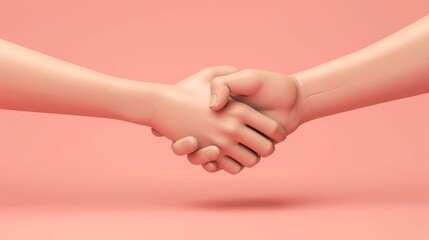 Holding hands, cooperating, uniting, sums up the concept of success of mutual agreement.