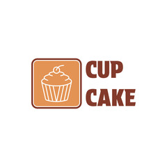 Cupcake and bakery logo design emblem label stamp 	