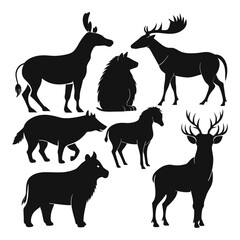 Various animal sihlouette 