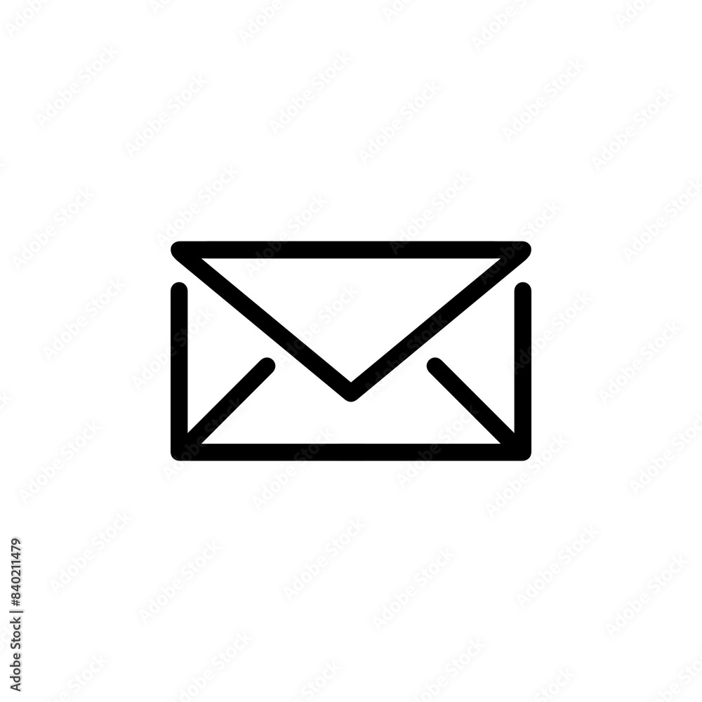 Poster email envelope icon with simple and modern design