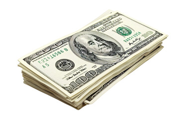 Stack of Hundred Dollar Bills PNG Transparent