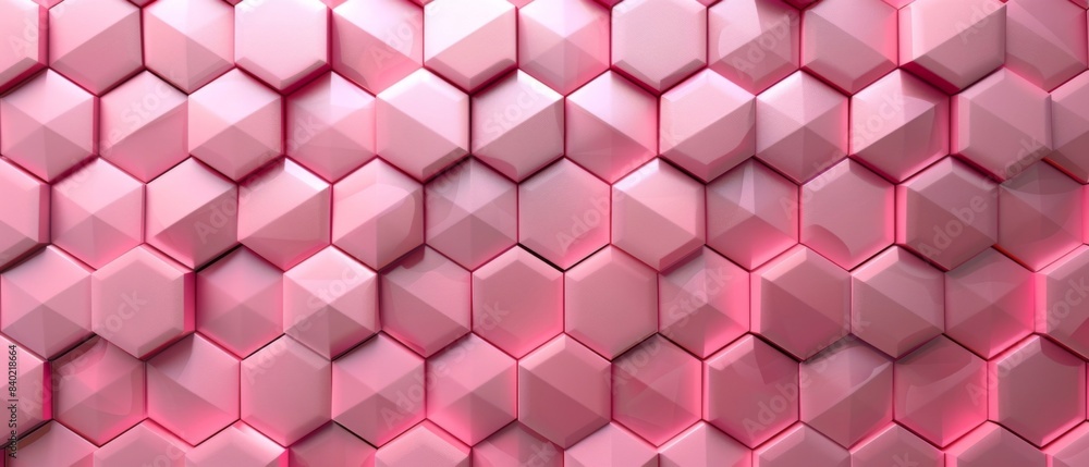 Aufkleber abstract futuristic luxurious digital geometric technology hexagon background banner illustration 3d