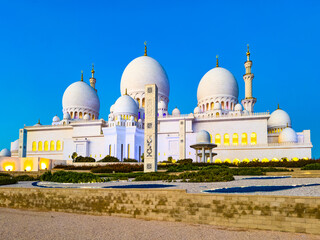 Obraz premium Sheikh Zayed Grand Mosque Abu UAE.