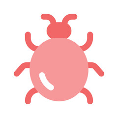 Creatively designed icon of computer virus, bug vector design
