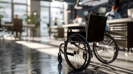 Obraz premium The wheelchair in office