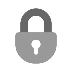 Padlock icon design, vector of security and protection