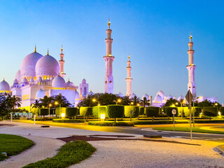Sheikh Zayed Grand Mosque Abu UAE.