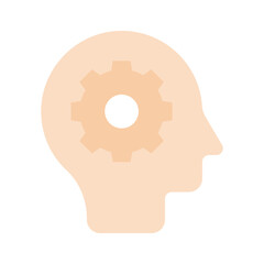 Take a look at this amazing icon of creative thinking in trendy style