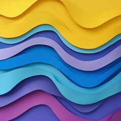 Abstract Colorful Wavy Pattern Background