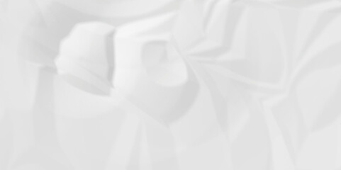 Fototapeta premium White crumpled paper texture. white crumpled paper texture sheet background. Wrinkled paper texture.