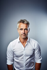 Fototapeta premium Middle-aged businessman, a confident leader portrait