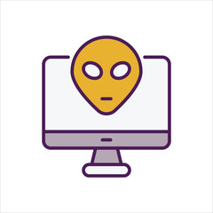 Alien vector icon