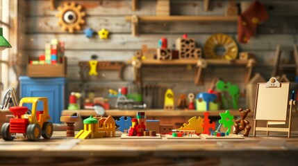 Artisanal Wooden Toy Shop Handcrafted Treasures and Creative Play for Kids and Collectors