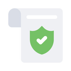 Have a look at this amazing icon of secure document, ready to use vector