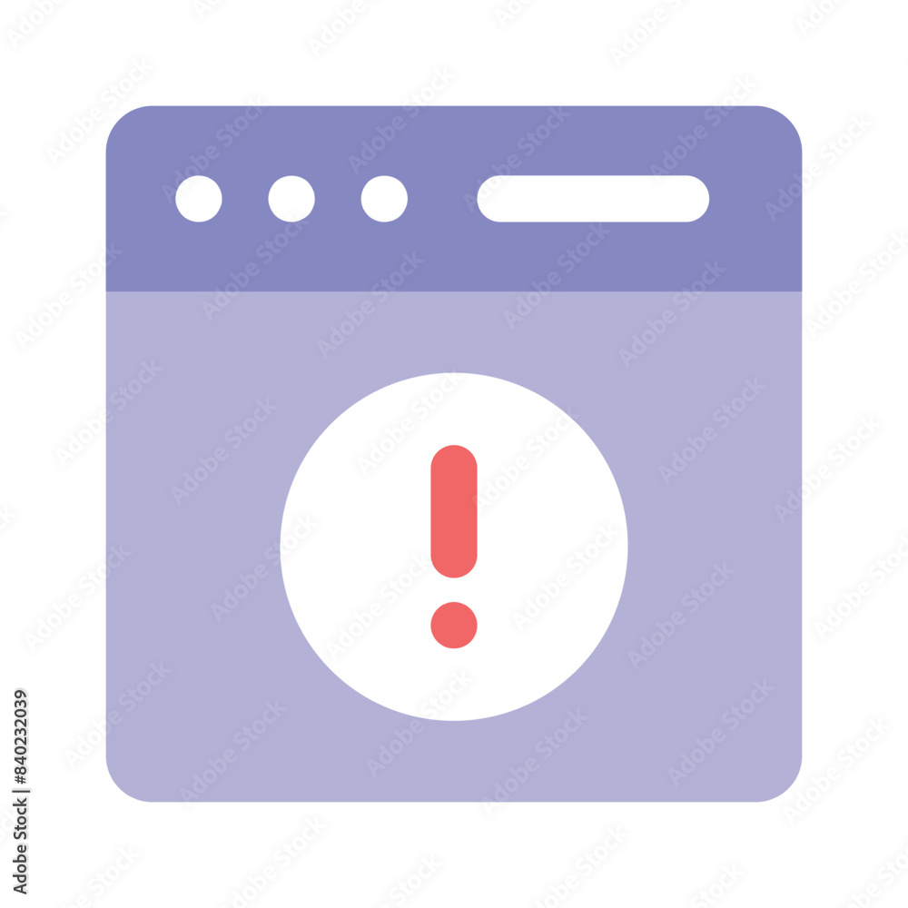 Wall mural pixel perfect icon of web error, ready to use vector