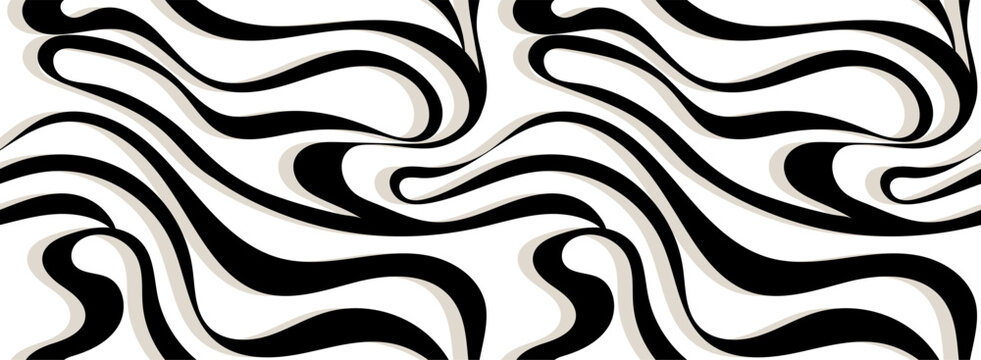 Abstract pattern design. Geometric wavy pattern. Seamless textile print pattern