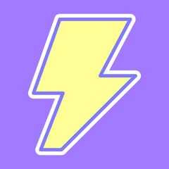 黄色のライトニングアイコン⭐︎