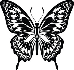 Butterfly silhouette vector illustration