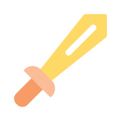 Trendy icon of sword, editable design