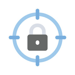 Download this amazing icon of security target, trendy vector design
