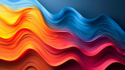 Abstract Colorful Wavy Background, Flowing Liquid Shapes, Dynamic 3D Render, Fluid Gradient, Modern Art Design Elements, Trendy Vibrant Colors, Smooth Texture, Abstract Art Wallpaper
