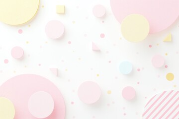 背景 幾何学 フレーム ポップ ピンク オレンジ
