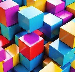 abstract colorful background, block, colorful, box, cubes, business, design, shape, vector, square, geometric, toy, boxes, concept, art