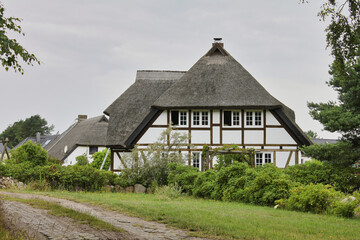 Rügen, Reetdachhaus in Baabe