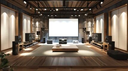 Immerse Yourself in Luxury HighEnd Audiovisual Showroom with Customizable Business Cards Home Theater Setups and StateoftheArt Speakers for an Unforgettable Experience