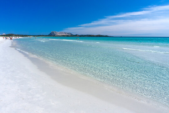 La Cinta beach, with white sand and crystal clear water, San Teodoro, Sardinia, Italy