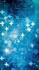 Simplified Abstract Blue Medical Crosses