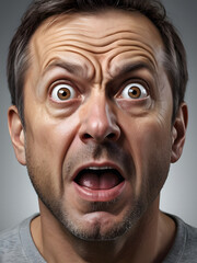 Man stunned by soaring fuel prices at service station.