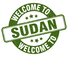 Welcome to Sudan stamp. Sudan round sign