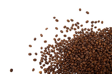 coffee beans isolated on white or transparent PNG