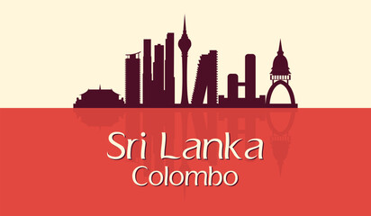 Colombo city Sri Lanka. Beautiful Colombo city vector design. Sri Lanka Colombo. EPS10