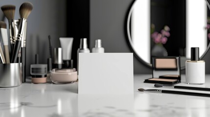 Glamorous Makeup Artist's Haven Premium Cosmetics Brushes and Mirrors in HighFashion Backstage