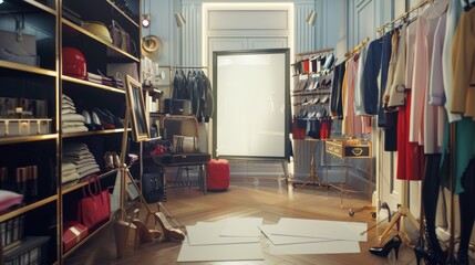 Glamorous Fashion Studio Stylish Model Designer Wardrobe and Makeup Artist in Action