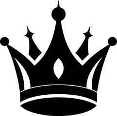         Crown set silhouette vector illustration.
