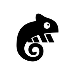 Chameleon logo icon design vector illustration