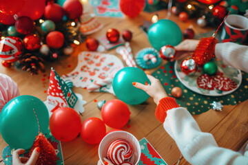 Crafting homemade Christmas gifts