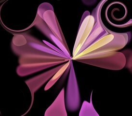 abstract background with glowing lines